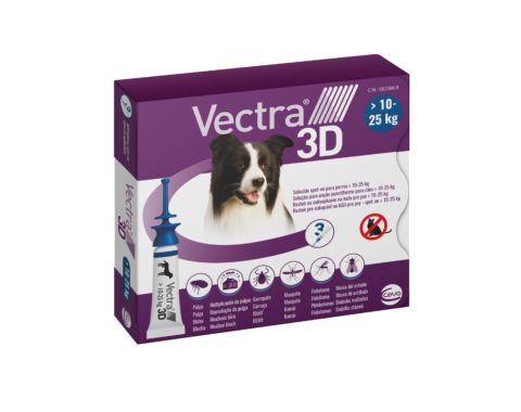 VECTRA 3D roztok pro nakapání na kůži – spot on pro psy 10 – 25kg