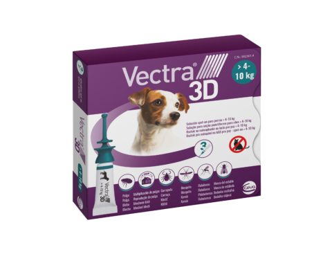 VECTRA 3D roztok pro nakapání na kůži – spot on pro psy 4 – 10kg