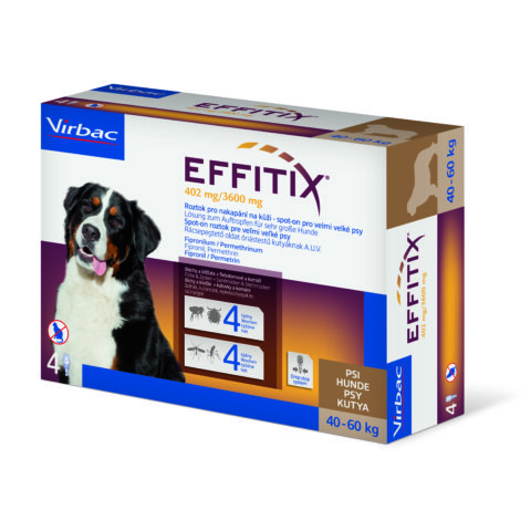 Effitix 402 mg/3600 mg, roztok pro nakapání na kůži – spot-on pro velmi velké psy