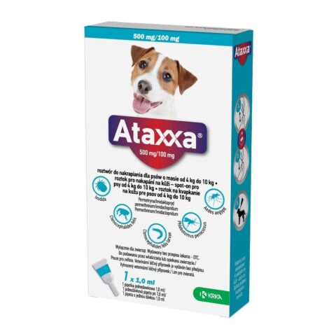 Ataxxa 500 mg/100 mg, roztok pro nakapání na kůži – spot-on pro psy od 4 kg do 10 kg