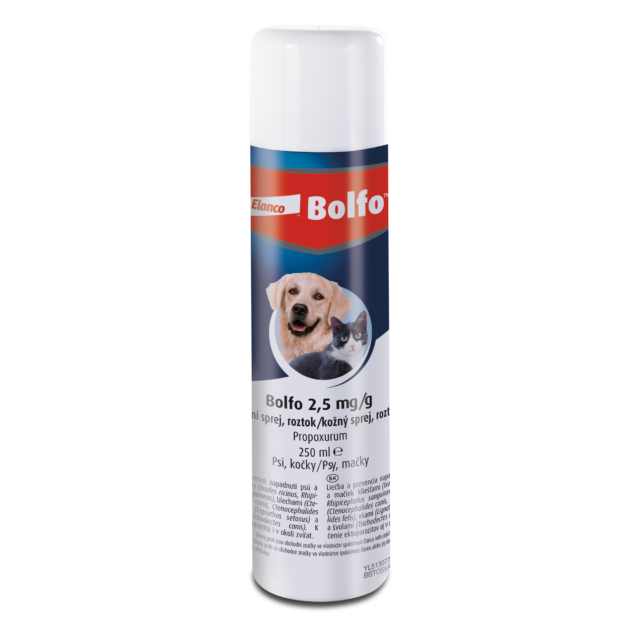 Bolfo 2,5 mg/g kožní sprej, roztok